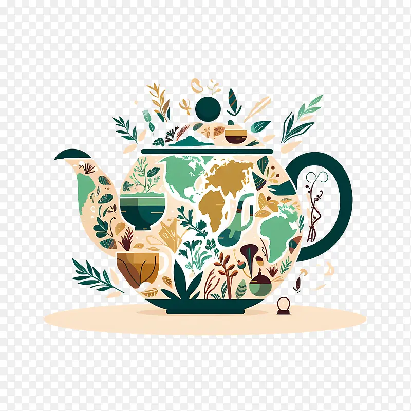 国际茶日-国际茶日香料茶壶花草茶香料