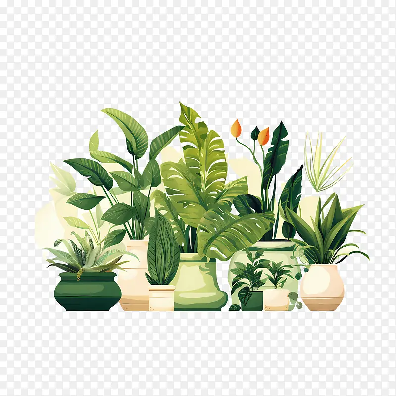 室内植物欣赏日-室内植物欣赏日盆栽植物绿化植物家居装饰