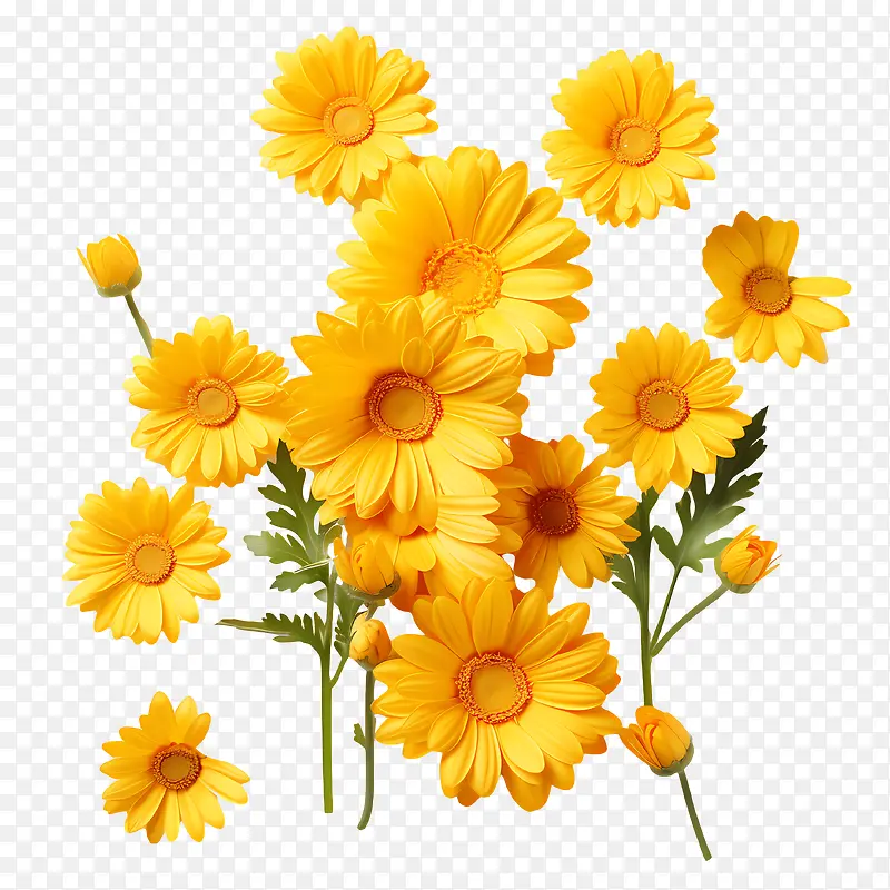 黄色的花朵-春天的花朵
