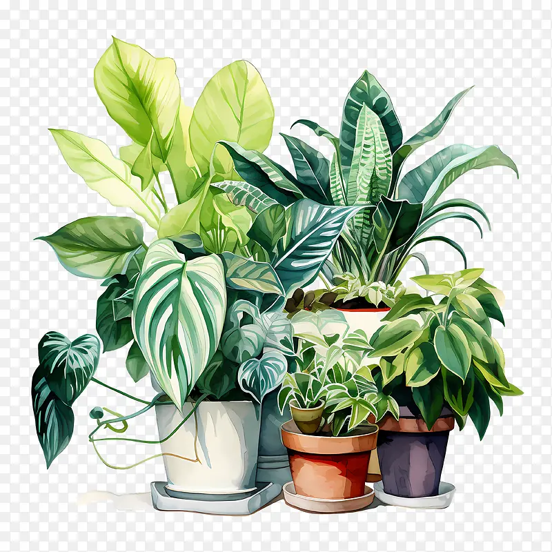 室内植物欣赏日-室内植物欣赏日植物盆栽绿叶植物
