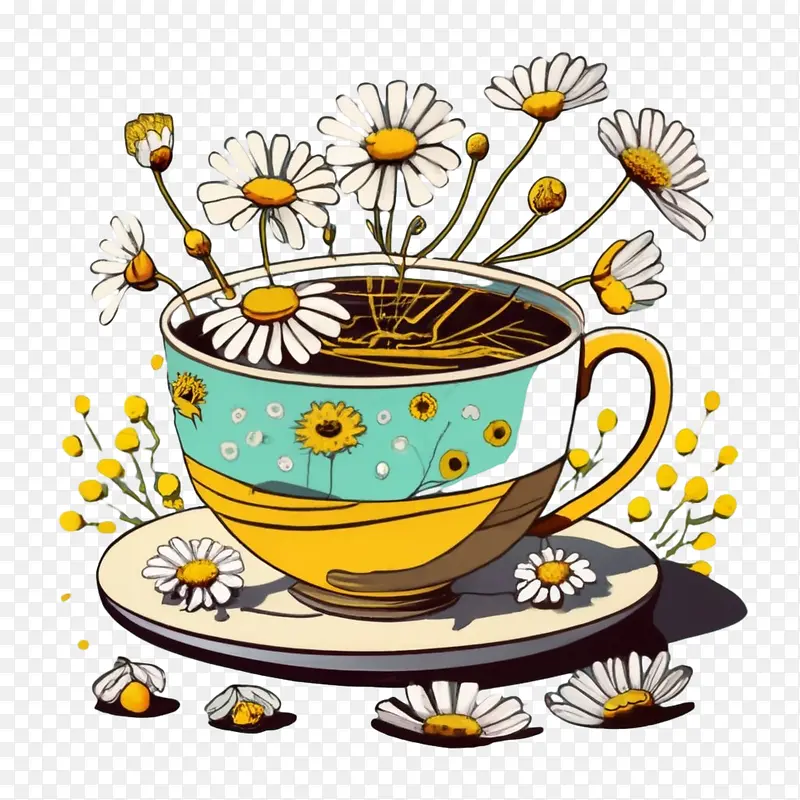 洋甘菊茶-洋甘菊茶蛋糕花雏菊茶