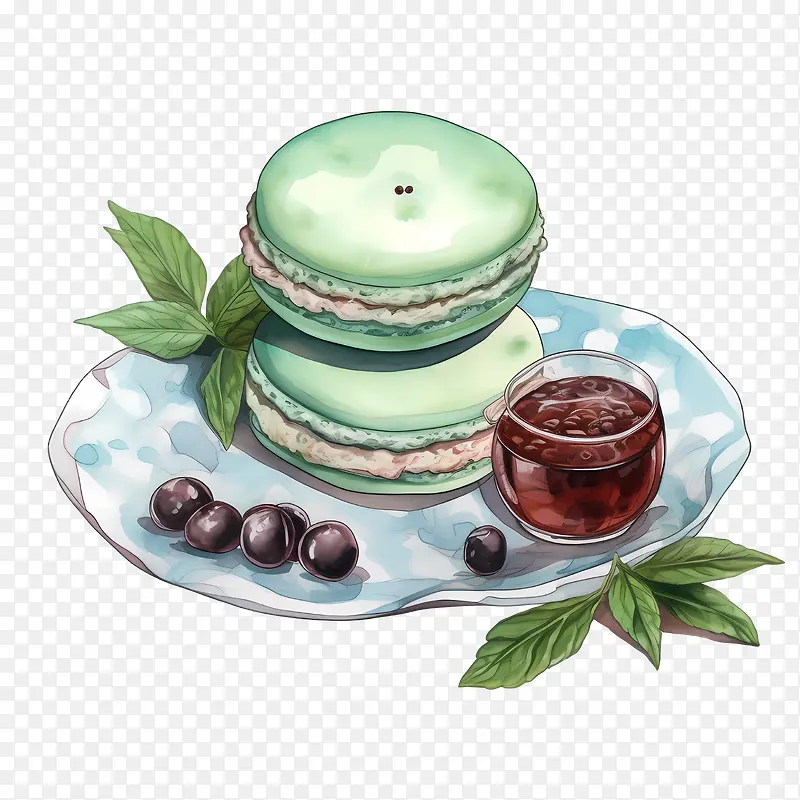 马卡龙日-绿茶
