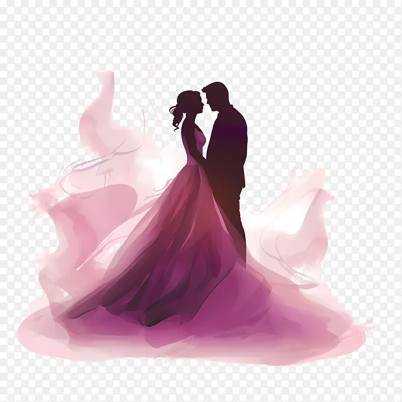婚礼情侣剪影-婚礼情侣剪影
