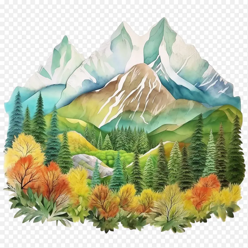 山林-秋天的落叶