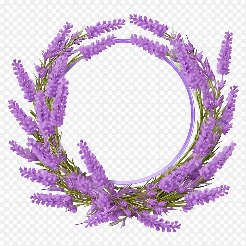 薰衣草花环-鲜花花环