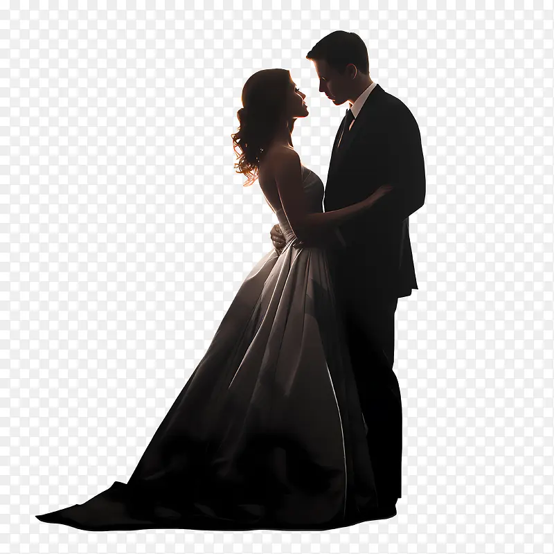 婚礼情侣剪影-婚礼情侣剪影