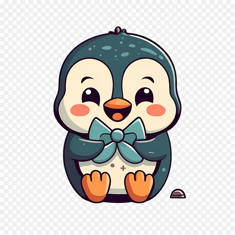 可爱的企鹅-企鹅