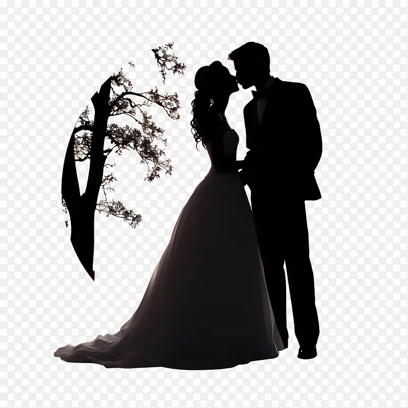 婚礼情侣剪影-婚礼情侣剪影