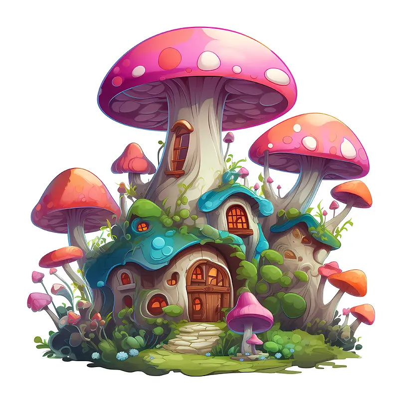 蘑菇屋-蘑菇屋奇幻卡通蘑菇屋