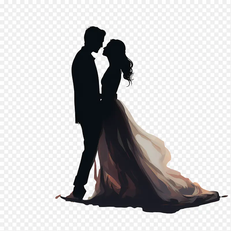 婚礼情侣剪影-婚礼情侣剪影
