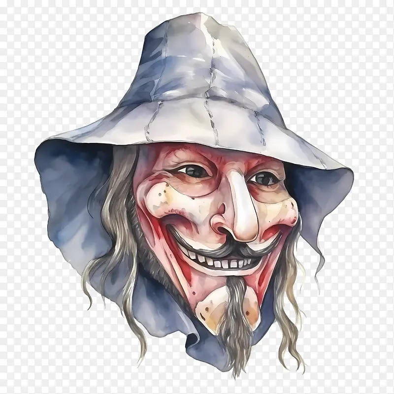 盖伊·福克斯-盖伊·福克斯《V字仇杀队》面具匿名面孔模糊政治声明