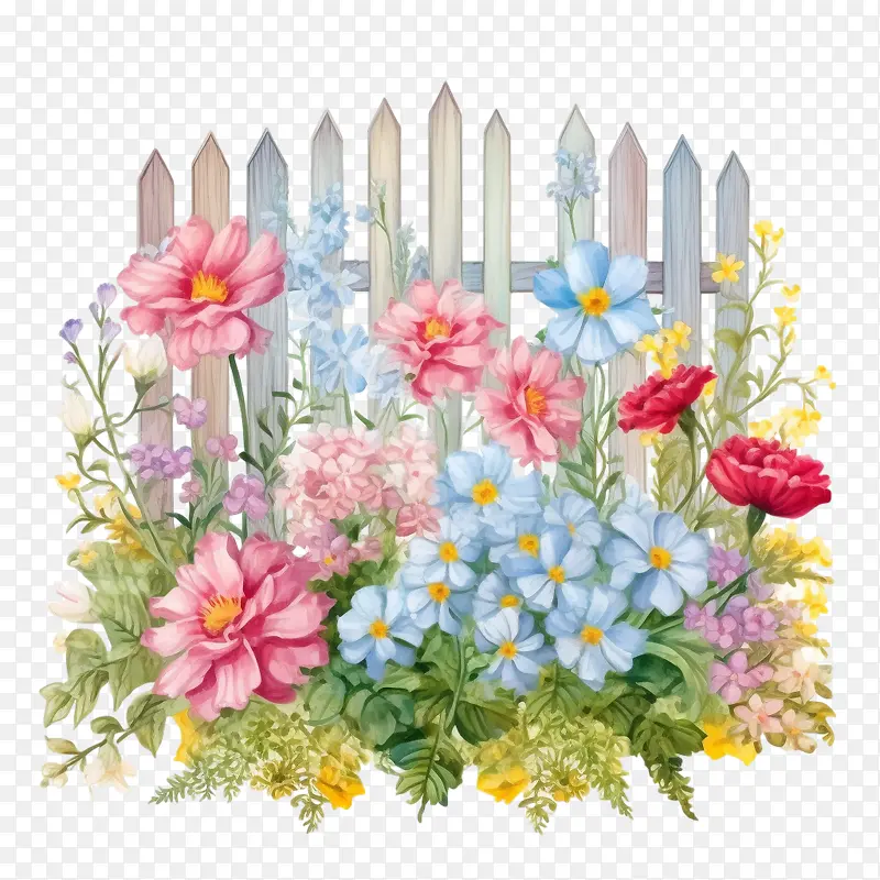 木制花园围栏-花园