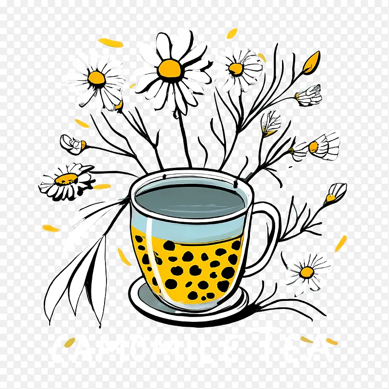 洋甘菊茶-洋甘菊茶茶雏菊花杯
