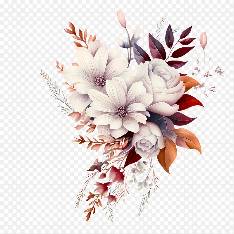 婚礼花艺-笔触