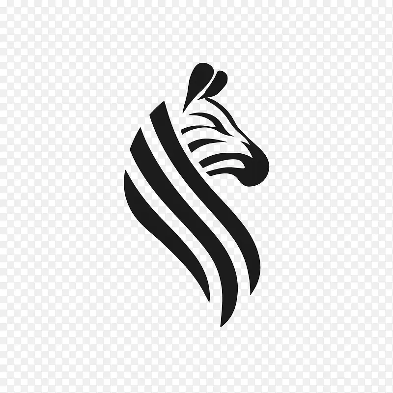 斑马标志-斑马标志斑马动物黑白条纹