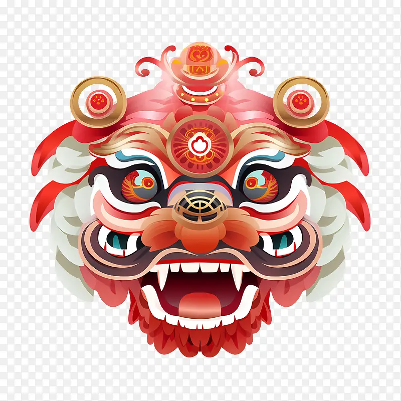中国舞狮头-农历新年