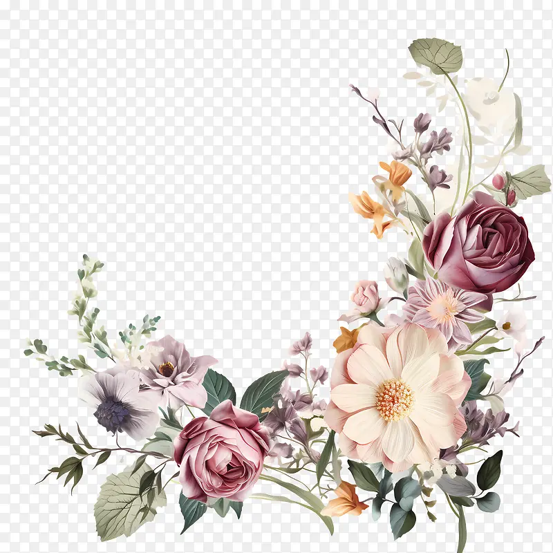 婚礼花艺-婚礼花艺花束多彩充满活力的布置