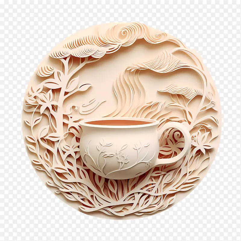 国际茶日-国际茶日山云水茶杯