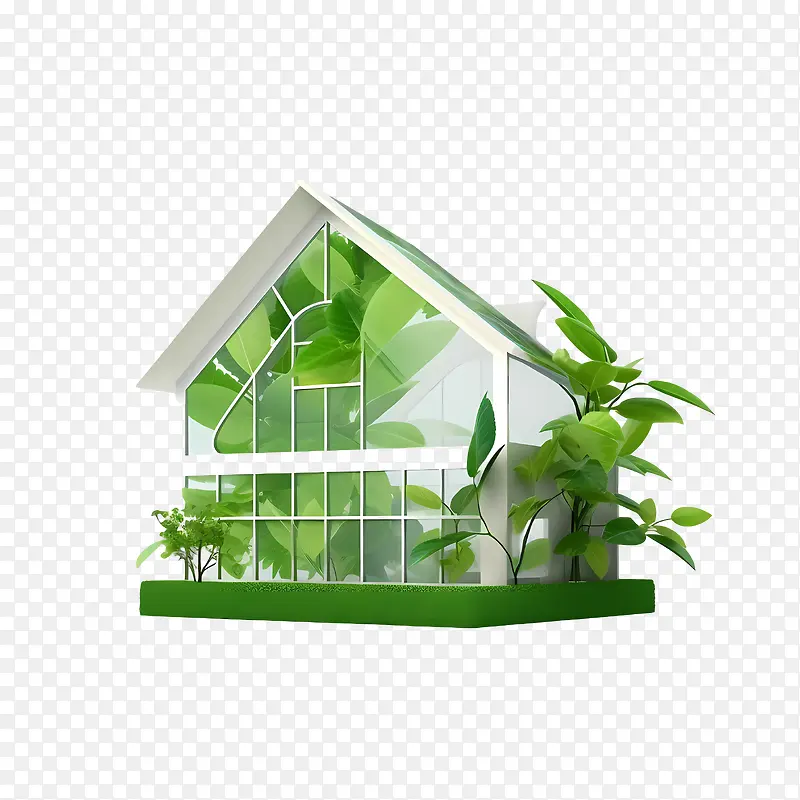 生态屋-生态屋玻璃屋生态友好的绿色建筑可持续建筑