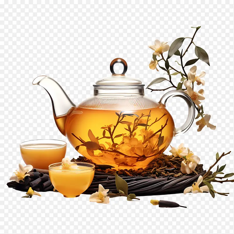 国际茶日-白色背景