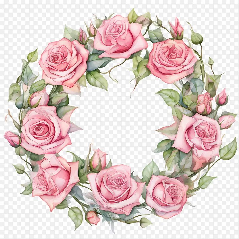 玫瑰花环-花环