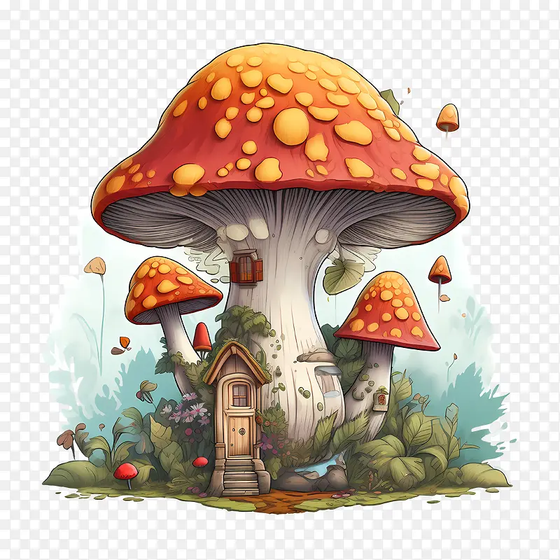 蘑菇屋-蘑菇屋蘑菇屋童话奇幻卡通