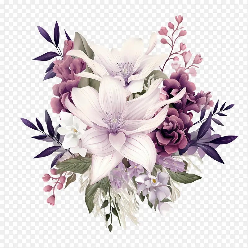 婚礼花卉请柬设计-花园