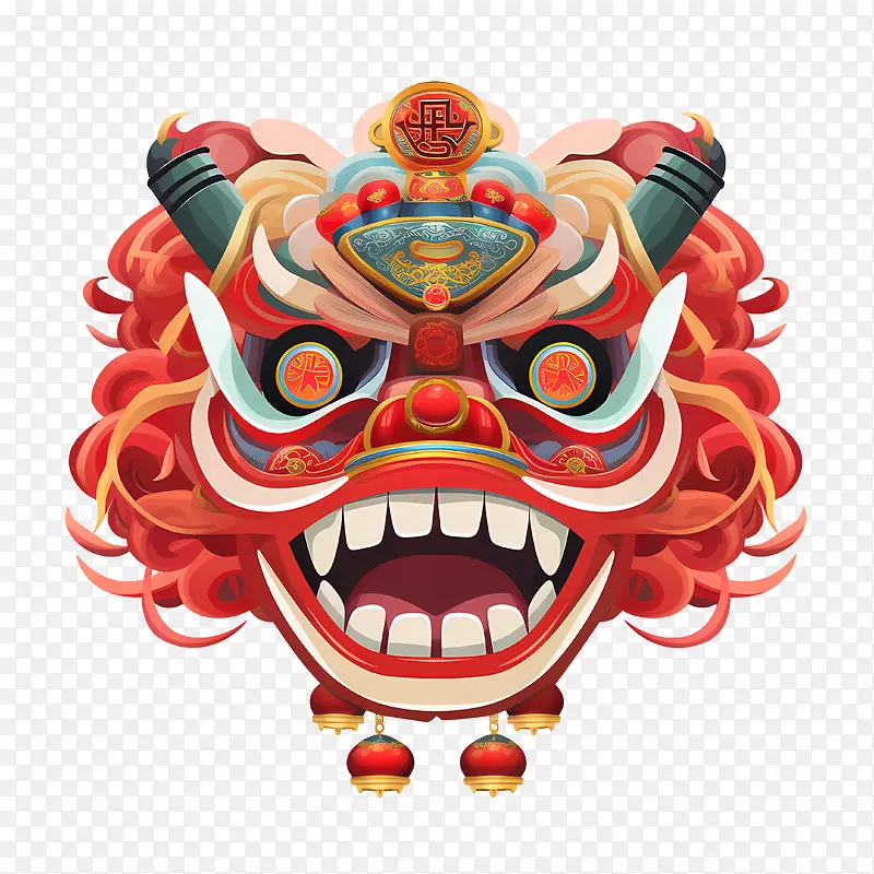 中国舞狮头-中国龙