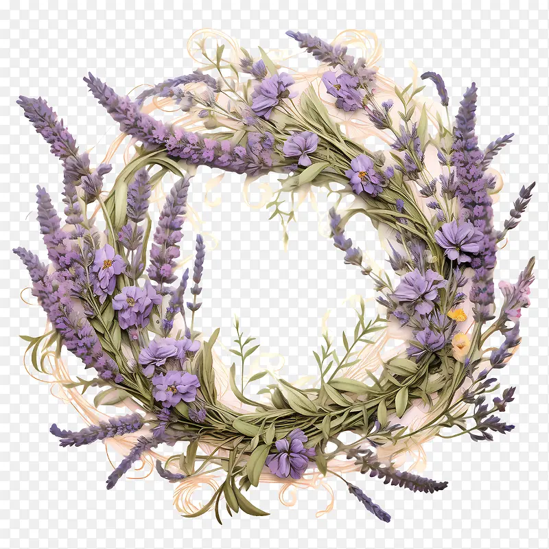 薰衣草花环-花环