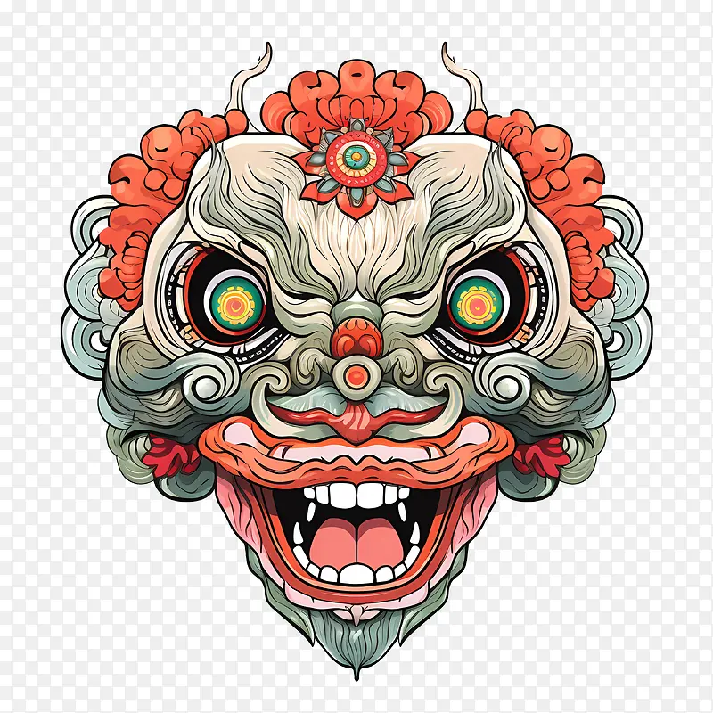 中国舞狮头-龙