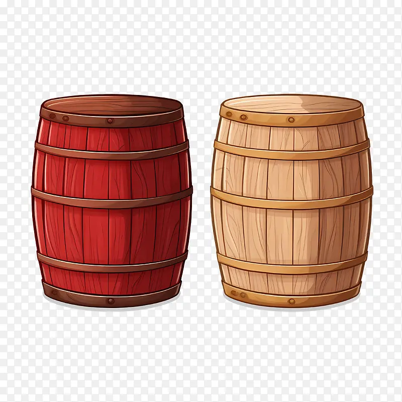啤酒桶-啤酒桶桶木红棕色