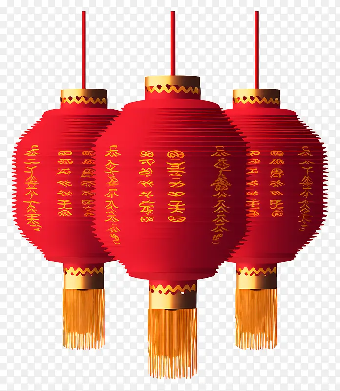 红色中国灯笼-红色中国灯笼,金字,悬挂在黑暗中