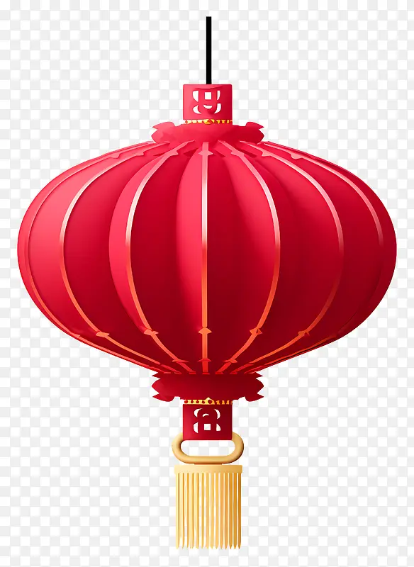 中国灯笼-红色中国灯笼,金色设计和流苏