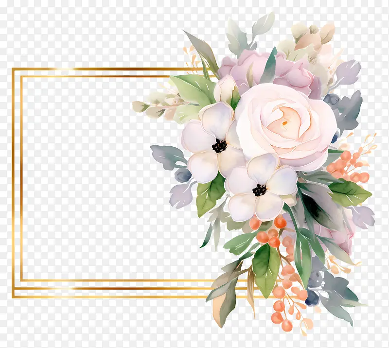 婚礼花束-白色和粉红色花朵的婚礼花束