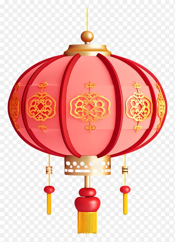 红灯笼-带有金色图案的红色丝绸灯笼,点燃的蜡烛