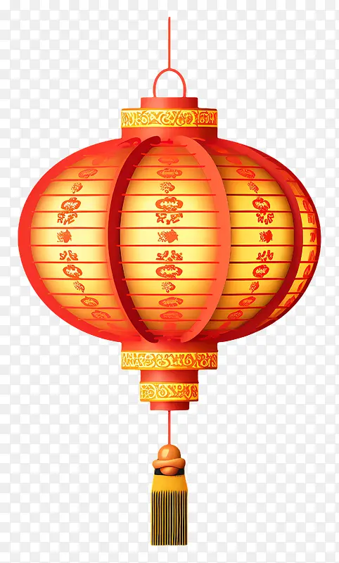 中国灯笼-红色纸灯笼与凤凰,悬挂,照明
