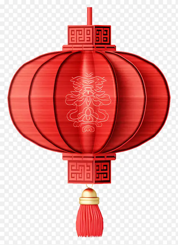 红灯笼-闪亮的红灯笼,金龙和流苏