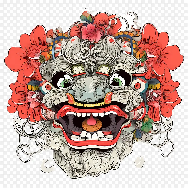中国舞狮头-龙