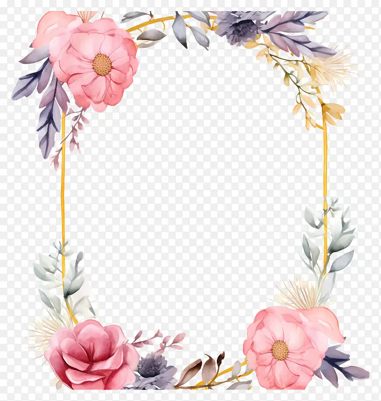 花环-彩色花环,黑色金色丝带
