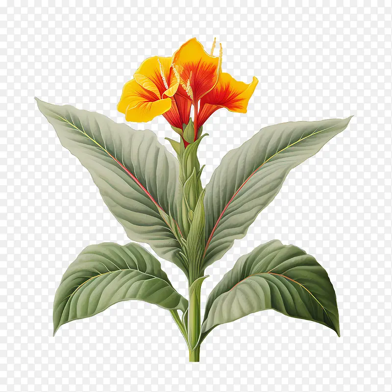 美人蕉-红色的花