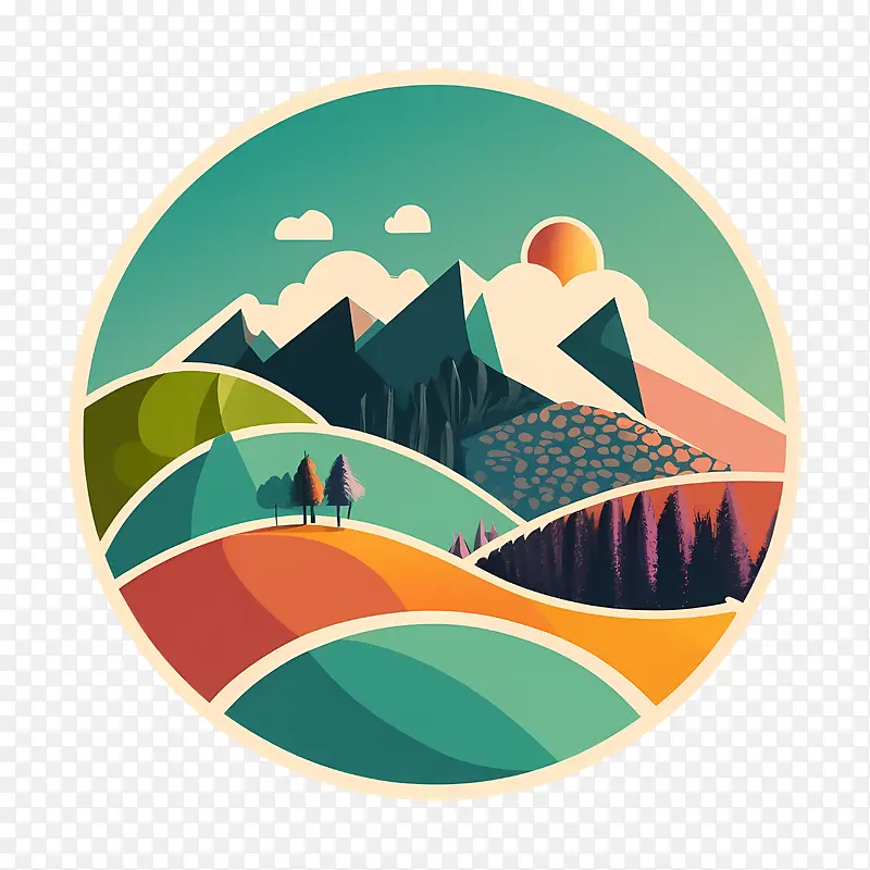 云山-云山山风景夕阳云