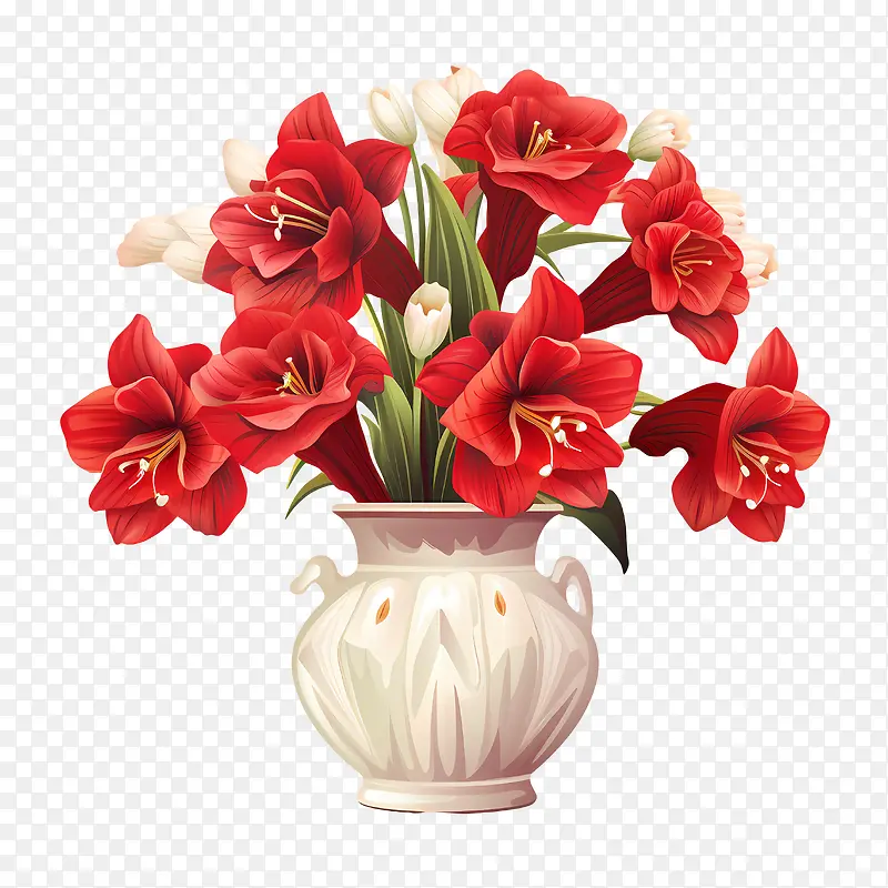 孤挺花花-花瓶