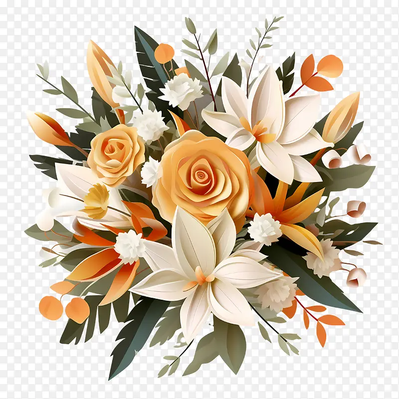 婚礼花艺——白玫瑰