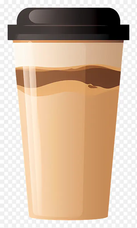 透明杯-一杯带有咖啡油脂的透明咖啡