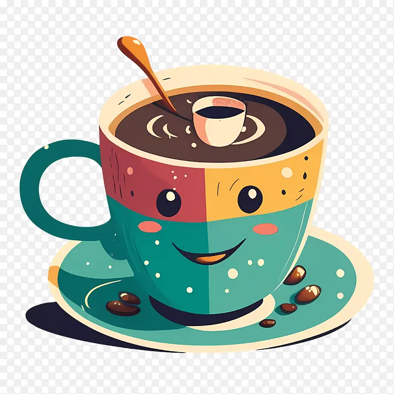 卡通咖啡杯-咖啡