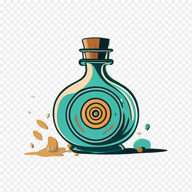 法力瓶-法力瓶瓶蓝色液体酒