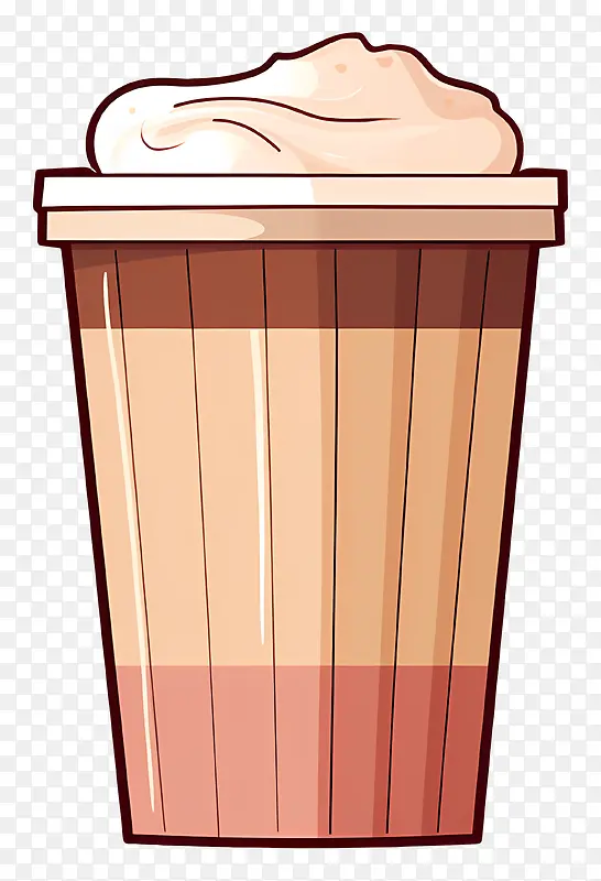 咖啡杯-带有泡沫奶油的咖啡杯静态照片