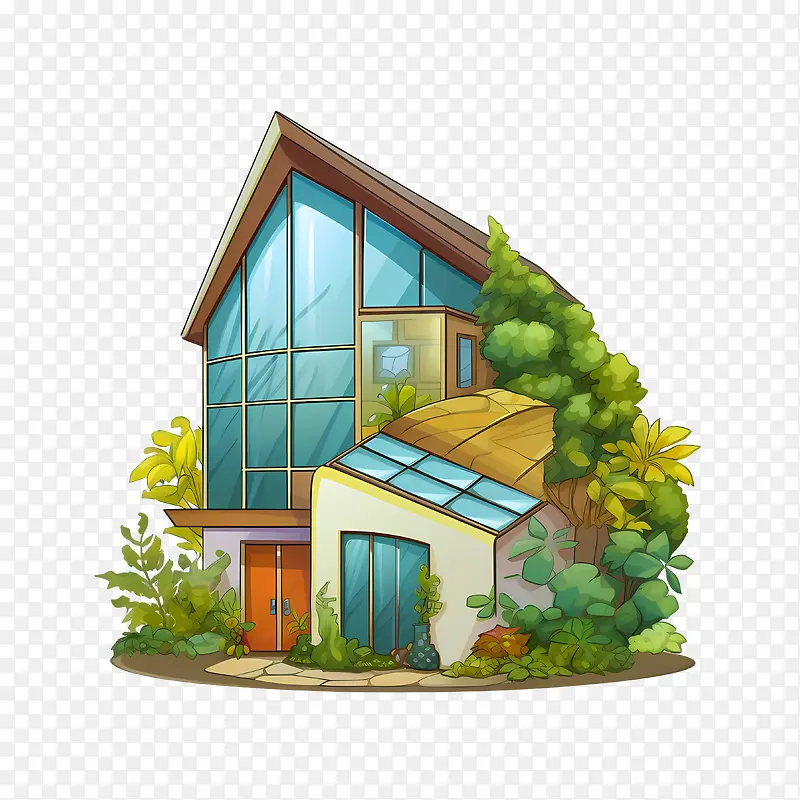 生态屋-生态屋房屋建筑温室生态屋