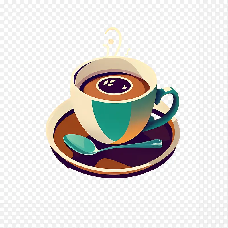 卡通咖啡杯-咖啡