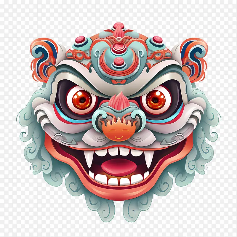 中国舞狮头-中国龙